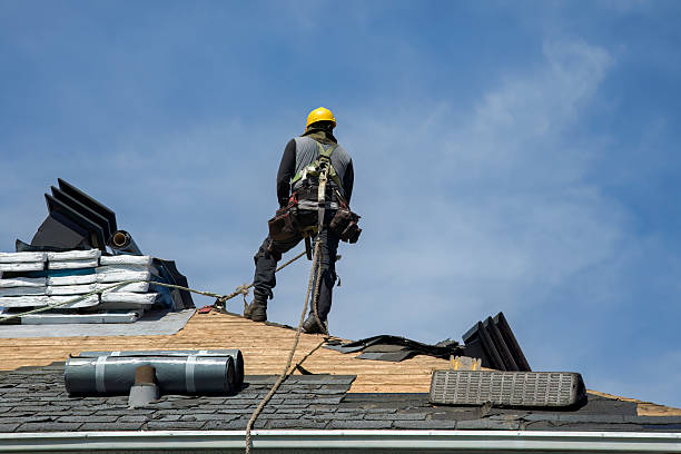 Professional Metal Roofing technician working in Morganton, NC